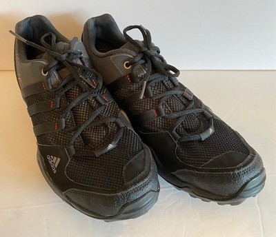 Men's Adidas Terrex AX2 Traxion Black Grey Hiking Trail Shoes 10.5 M EUC