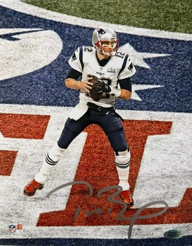 Tom Brady New MVP GOAT England Patriots Signed Autographed 10x8 Photo with COA