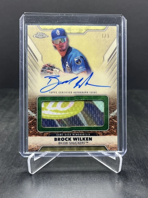 2025 Topps Pro Debut Brock Wilken Chrome Jumbo Relic Auto Superfractor 1/1