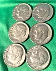 Lot of (6)Sue  Roosevelt Dimes. 1967/68/69/70/71/72