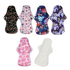 Reusable Washable Bamboo Cloth Eco Sanitary Towels Menstrual Period Pads