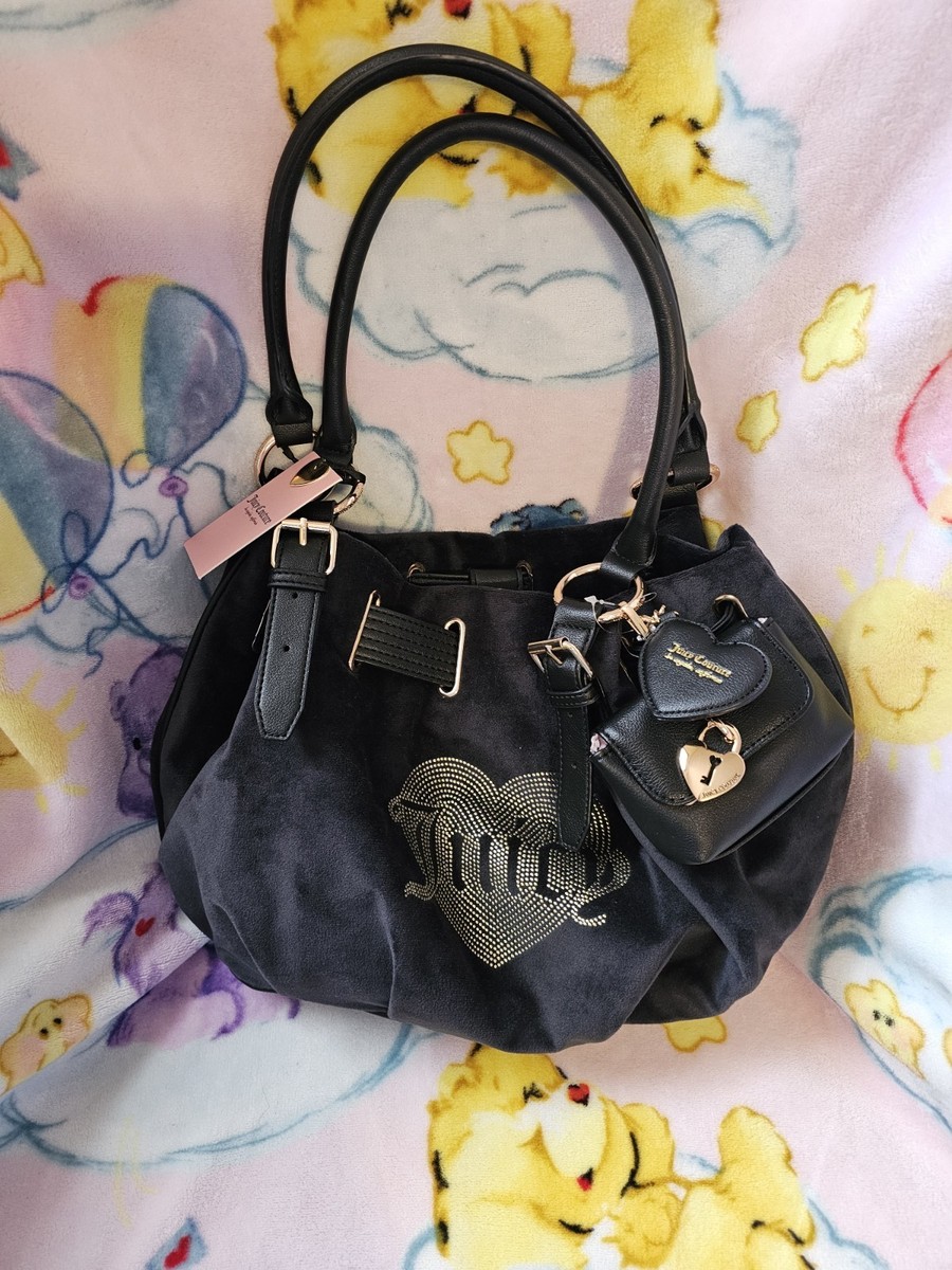 Juicy Couture Black Heart Logo Bag | eBay