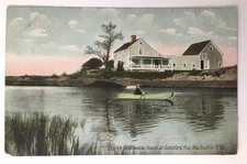 Biddeford Pool Maine ME Tristrim Goldthwaite House Antique Postcard