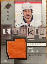 2009-10 SPx Rookie Jersey Joel Rechlicz #148 New York Islanders #’d 755/799