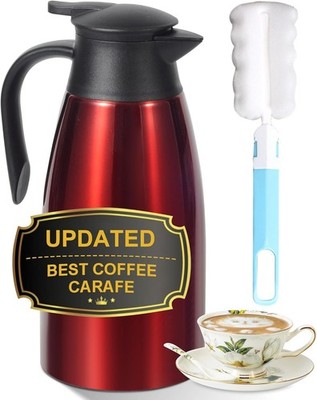 70oz Coffee Carafe, Double Wall Vacuum Design Hot Coffee Tea Warm Up to 12 Hour