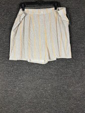 Brand New Wild Fable Women s Linen Stripe Shorts 2xL With Tags