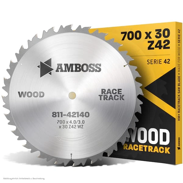 AMBOSS WERKZEUGE Amboss HM Kreissägeblatt - Ø 700 mm x 4.0 mm x 30 mm / Wechselzahn (42 Zähne) |