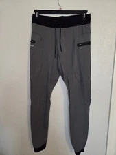 BYLT Basics Charcoal Joggers With Black Accenta For Men's, Sz M