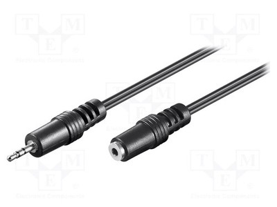 Jack 2,5mm 3pin Buchse,Jack 2,5mm 3pin Stecker 2m Kabel