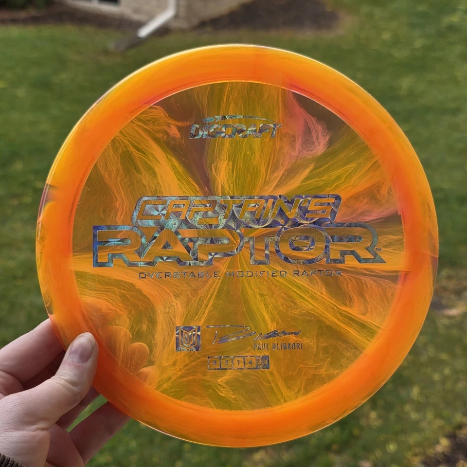 Discraft 2025 Z Swirl Captain's Raptor - Tejas blancas y rosas Foto 2 de 2