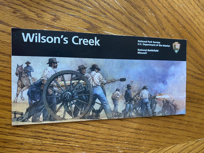 Wilsons Creek Map Brochure Pamphlet National Park Service Battlefield Civil War