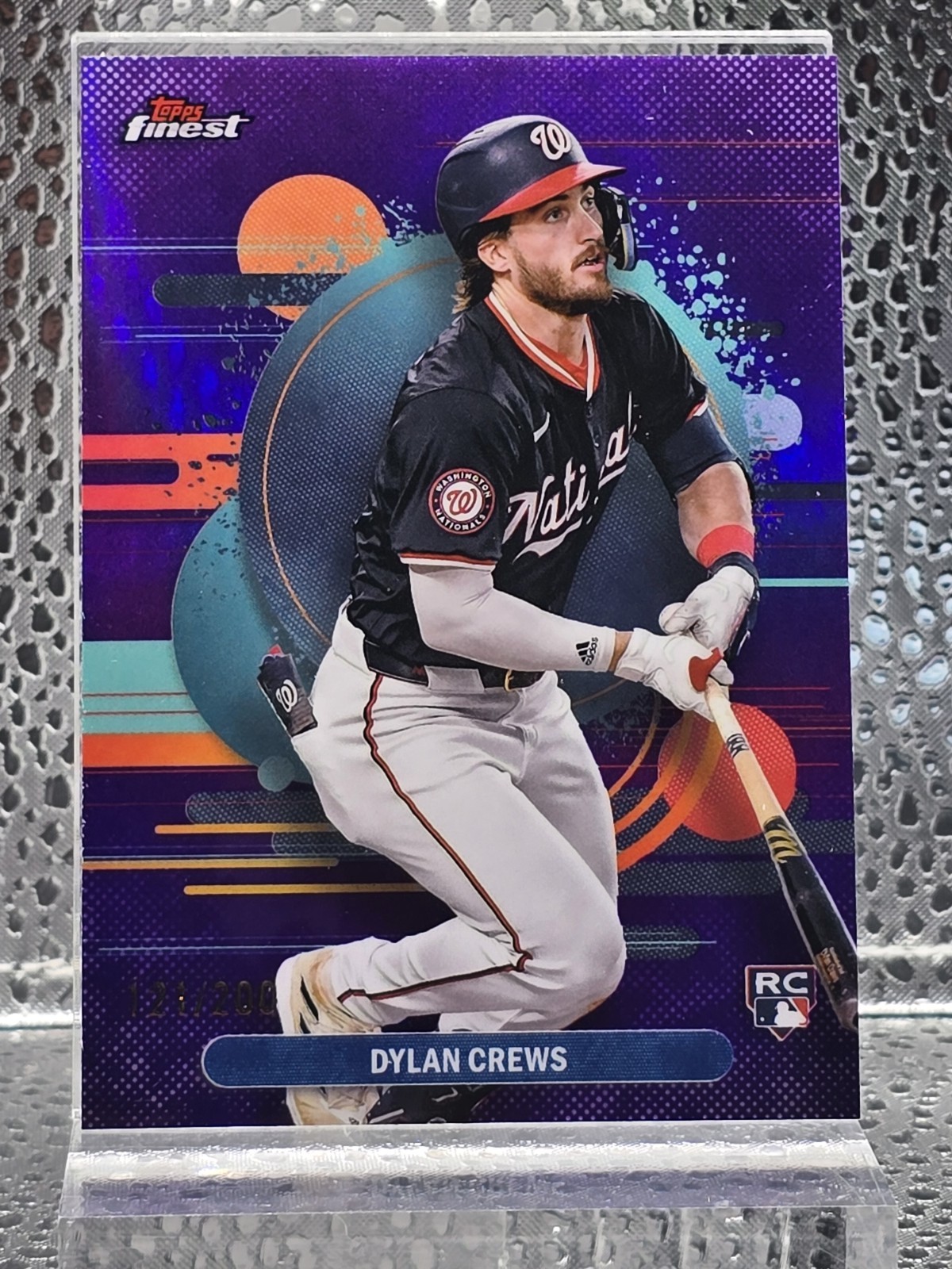 2025 Topps Finest - Uncommon Dylan Crews #125 Purple Refractor /200 (RC)