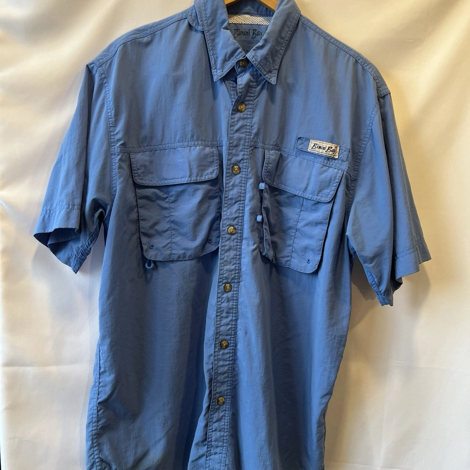 Bimini Bay Fishing Shirt Blue Medium