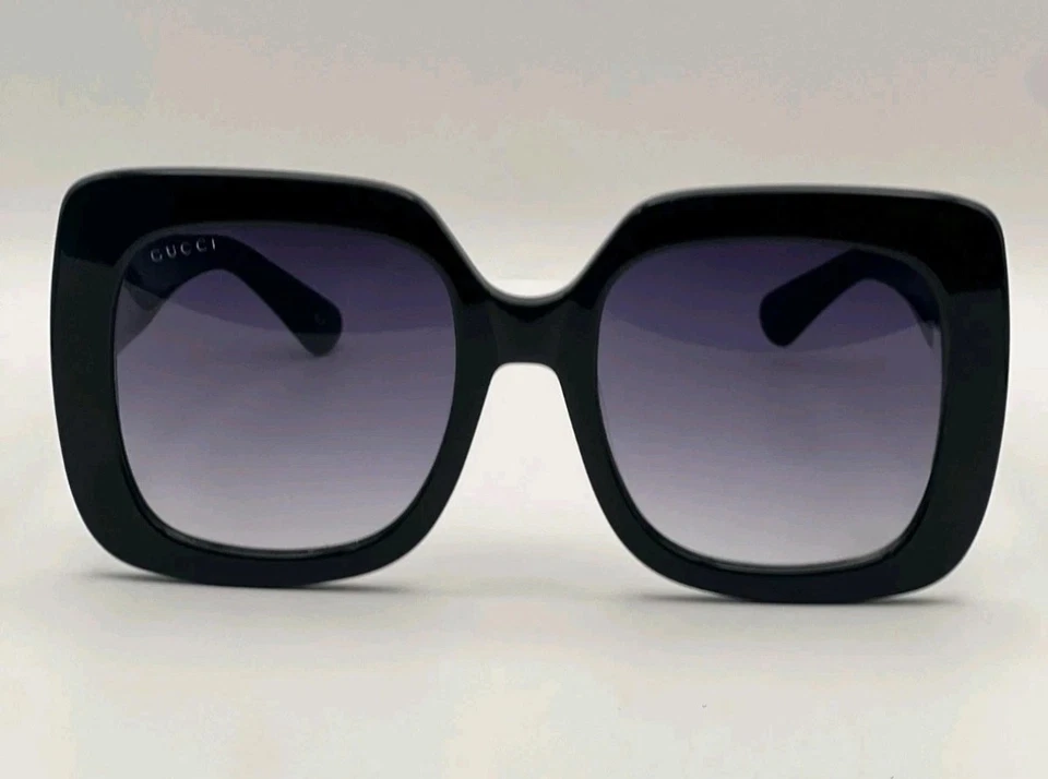 Gafas de sol Gucci GG0083S para mujer de gran tamaño cuadradas con marco negro se envían el mismo día Foto 3 de 4