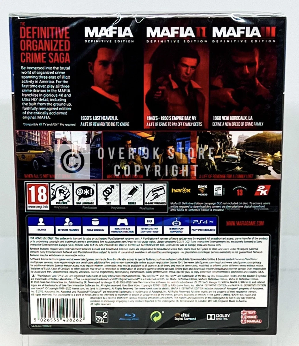 GameLoot - Three Eras of Organized Crime in America. Order 'Mafia: Trilogy'  PS4 Pre-owned today via www.gameloot.in or visit our Mumbai Stores. Mafia: Trilogy  PS4 includes Mafia: Definitive, Mafia II and Mafia