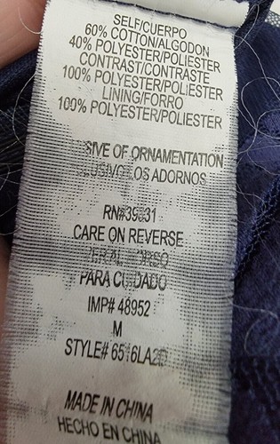 My Michelle Womens Dress Size M Medium Blue - Picture 10 of 12