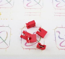 100Pcs Red 2.54mm Jumper Cap mini Jumper Short Circuit Cap Connection NEW CF