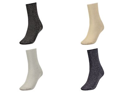 Tommy Hilfiger Damen TH Women Sock Casual Socken Paar Glitzer - Main Image