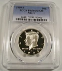 1999-S 50c SILVER PCGS PR70DCAM KENNEDY HALF DOLLAR PROOF DEEP CAMEO PR 70 DC