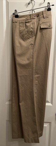 Esprit Pants Khaki Wide Leg Long 12 - Picture 9 of 12