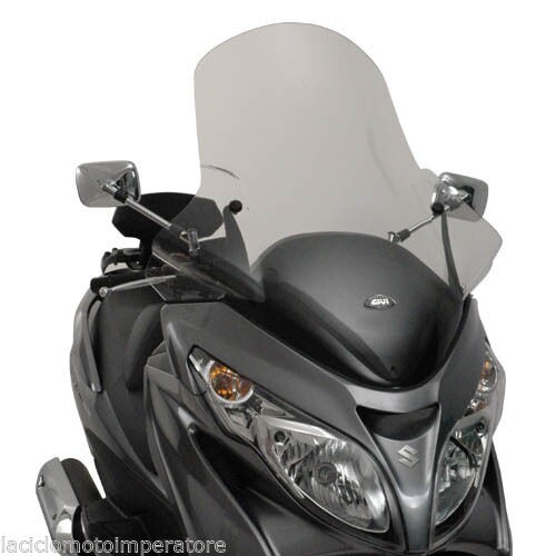 PARABREZZA UNIVERSALE TRASPARENTE SUZUKI Burgman 400 GIVI 266DT - Foto 1 di 7
