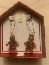 Jingle and Joy, Boy Gingerbread earrings Boy & Girl NIB
