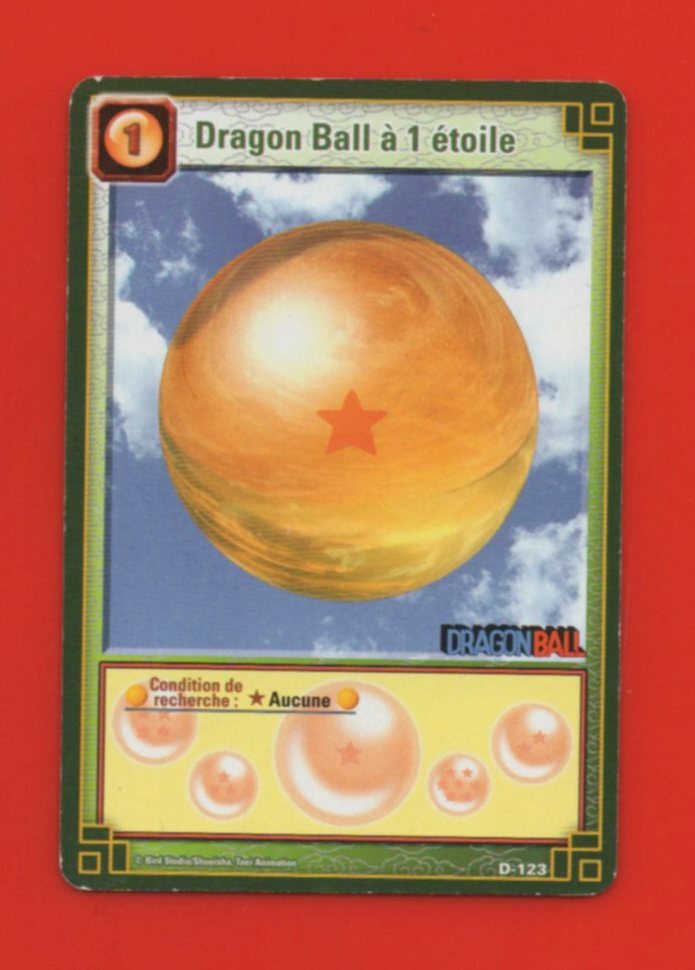 DRAGON BALL D-123 - DRAGON BALL A 1 ETOILE (A8753) | eBay