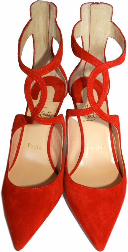 Christian Louboutin Pumps Rosas 85mm Red Sole Suede Back Zipper