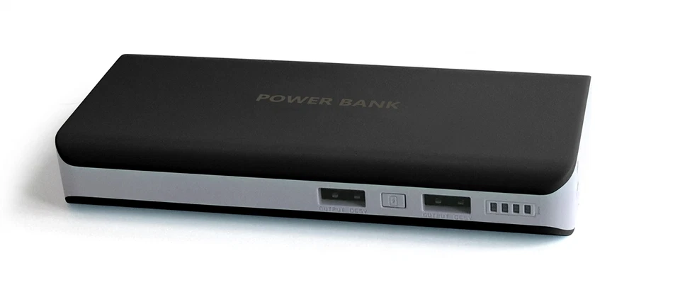 Banco de alimentación 14000 mAh para Samsung Note 8, S8+, S8 Active, salida 2.1 A en negro Foto 2 de 2