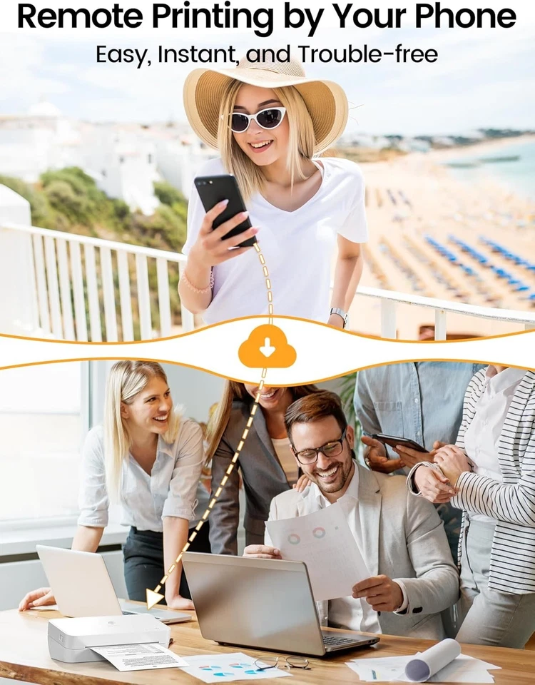 Phomemo S821 Thermal Printer Compact WIFI Printer For Android, Windows, Mac - Image 3 of 4