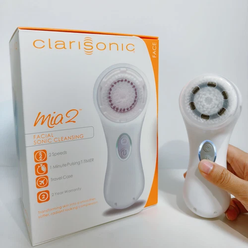 Neu Dual Speed White Clarisonic Mia 2 Ultraschall-Gesichtsreinigungsbürste - Bild 1 von 9