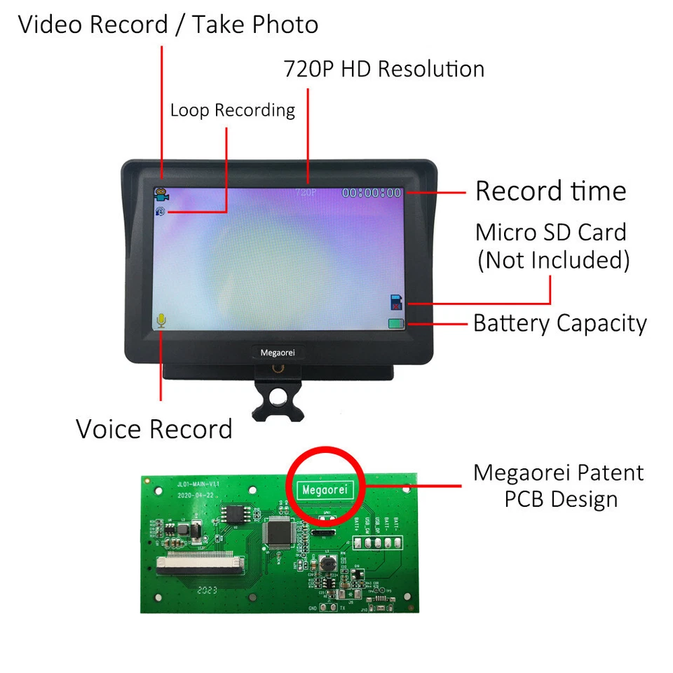 400M Infrared Night Vision Rifle Scope Hunting Sight 4.3 Inch Camera IR Torch - image 4 of 4