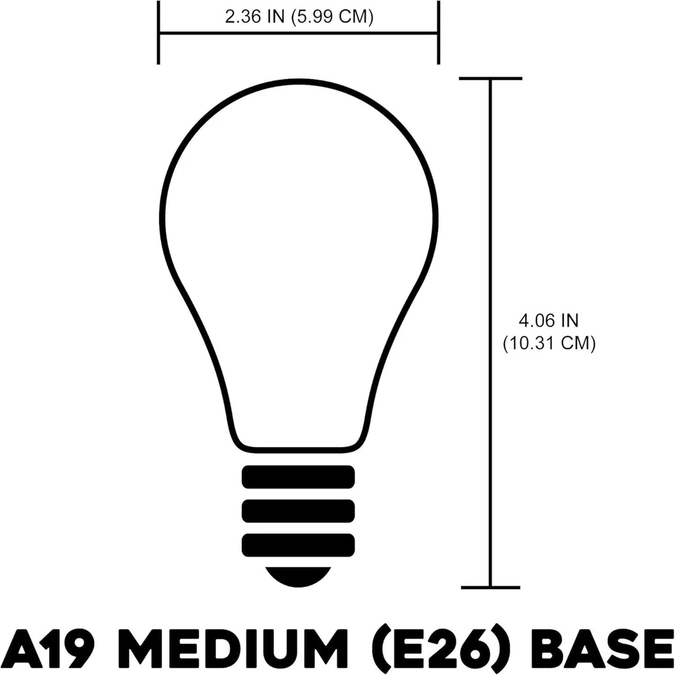 6Pack 25W A19 Light Bulb, Ceramic Green Edison Bulb, Dimmable, E26, 120V - Image 2 of 3