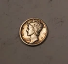 1918 Mercury Dime * Almost Uncirculated AU Toned * 90% Silver * XD490