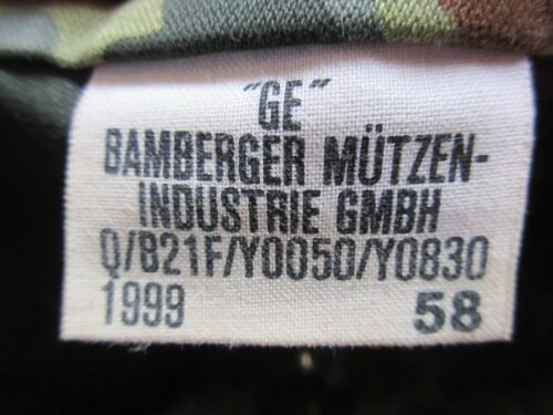 3 German Army Camouflage Flecktarn Caps, Small Size 53/ 58 - Picture 7 of 19