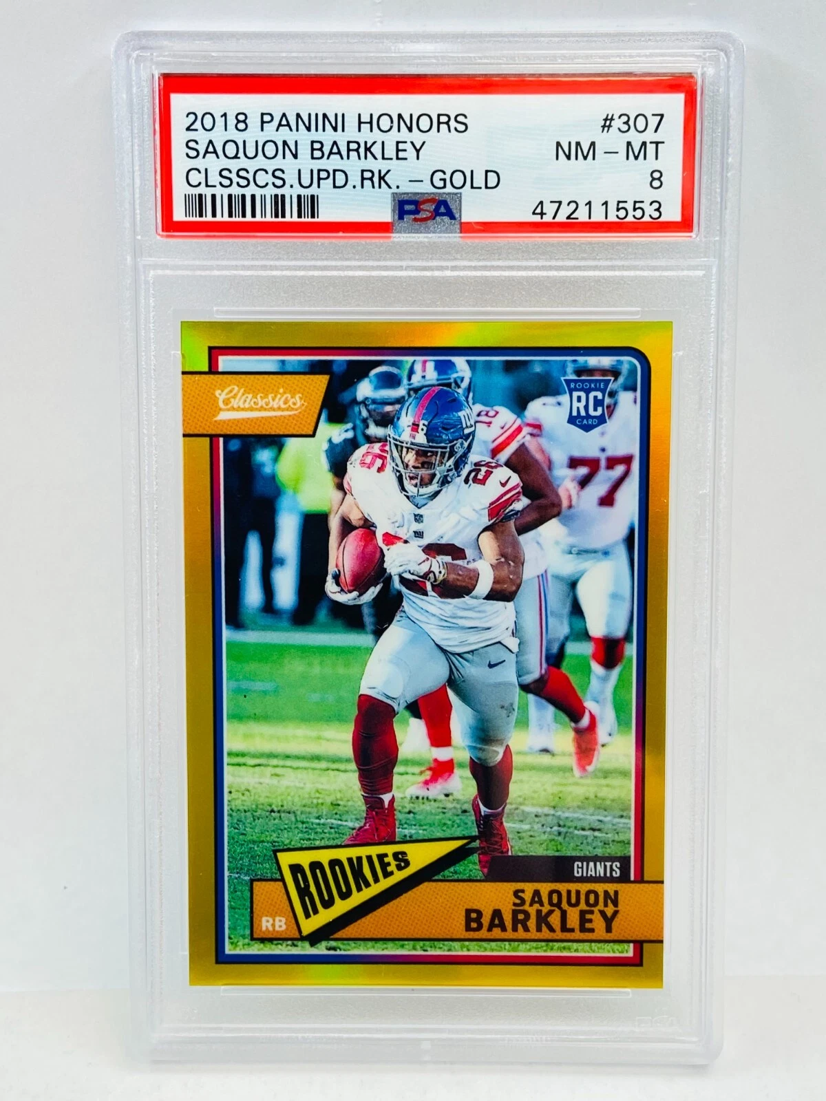 Saquon Barkley Panini Honors Classics Update Rookies #307 Gold