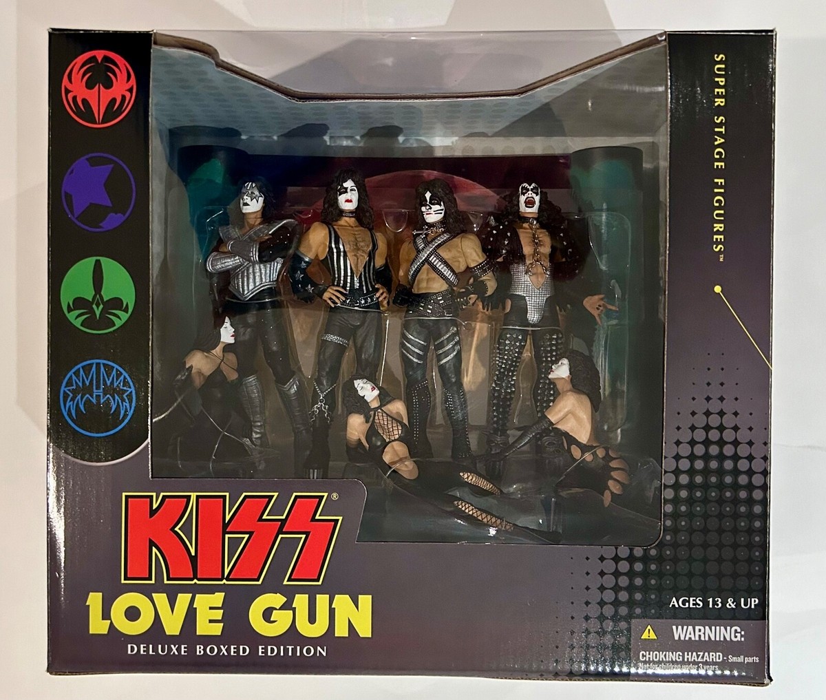 KISS Action Figure Love Gun Deluxe Box Set MINT from Shipping Case