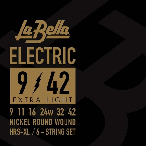 La Bella HRS Nickel-Plated Electric Guitar Strings 9-42 Extra-Light