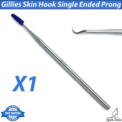 Dermal Retractor Gillies Skin Hook Single Ended Prong Retractor Plastic Surgery