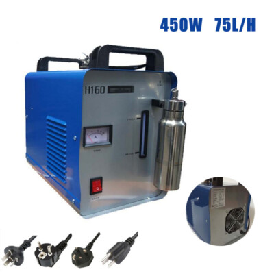 H160 Oxygen Hydrogen 75L/H HHO Gas Flame Generator Acrylic Polishing Machine New
