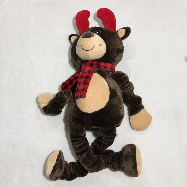 Hugfun Large Reindeer Long Stretchy Plush Toy Winter Xmas Holiday Stuff Animal for sale online