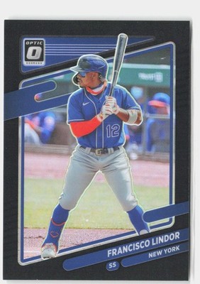 2021 Donruss Optic #152 Francisco Lindor Black #/25