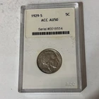 1929-S ACC AU Buffalo Nickel 5c - Better Date 12526G Tub C