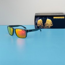Oakley Holbrook OO9102 Gray Clear Frame Prizm Ruby Sunglasses New w/ Bag