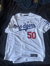 Mookie Betts #50 L.A. Dodgers 2024 World Series Champions Jersey White