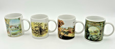 John Deere By Gibson Coffee Tea Mug Lot Of 4 Farmers Landscapes Cup Of Joe