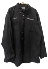 Vintage BellSouth-CWA Work Shirt 3XL Navy Heavy Duty-Stain On Back