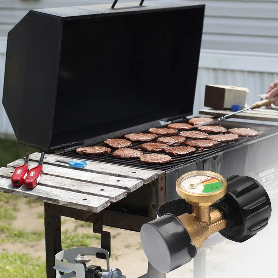 1-2PCS Brass Adapter Gauge for Propane Tank RV Grill Gas Level Meter Indicator - Image 3 of 4