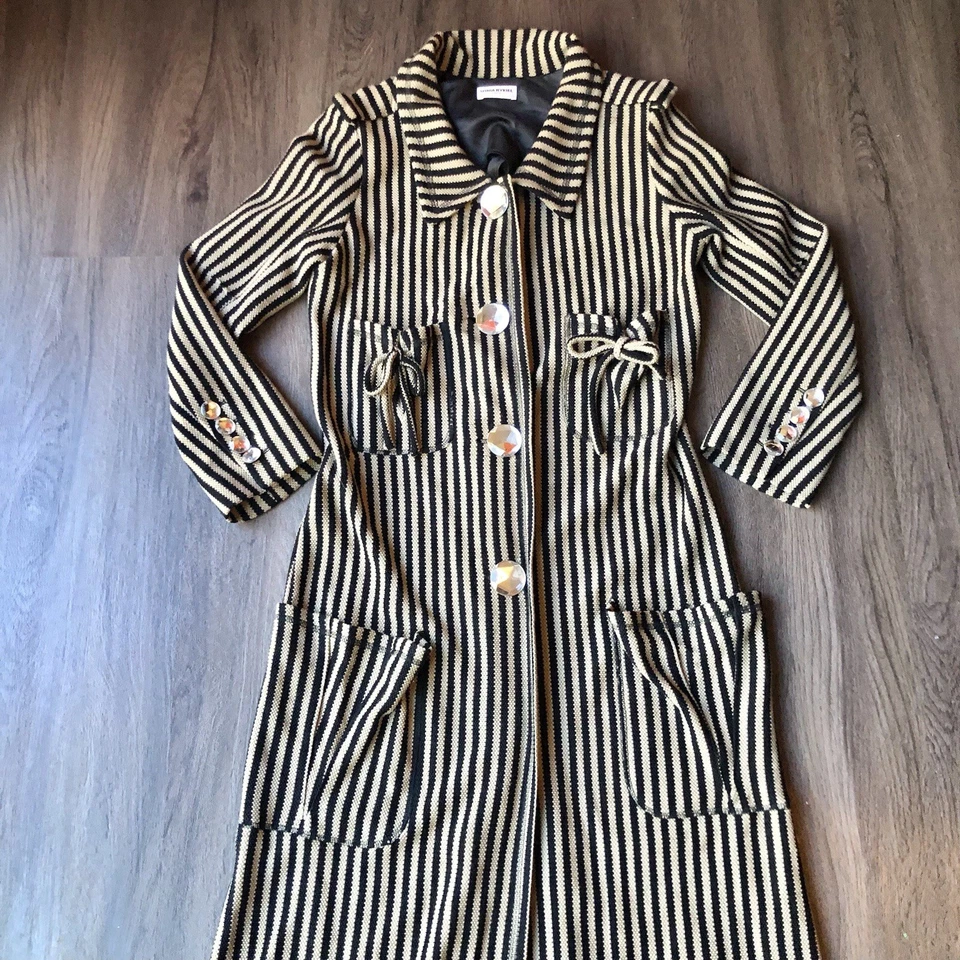 Abrigo Sonia Rykiel tejido a rayas Foto 3 de 4