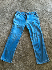 Carhartt B13 Men's Relaxed Fit Blue Denim Cotton Work Pants 33x30
